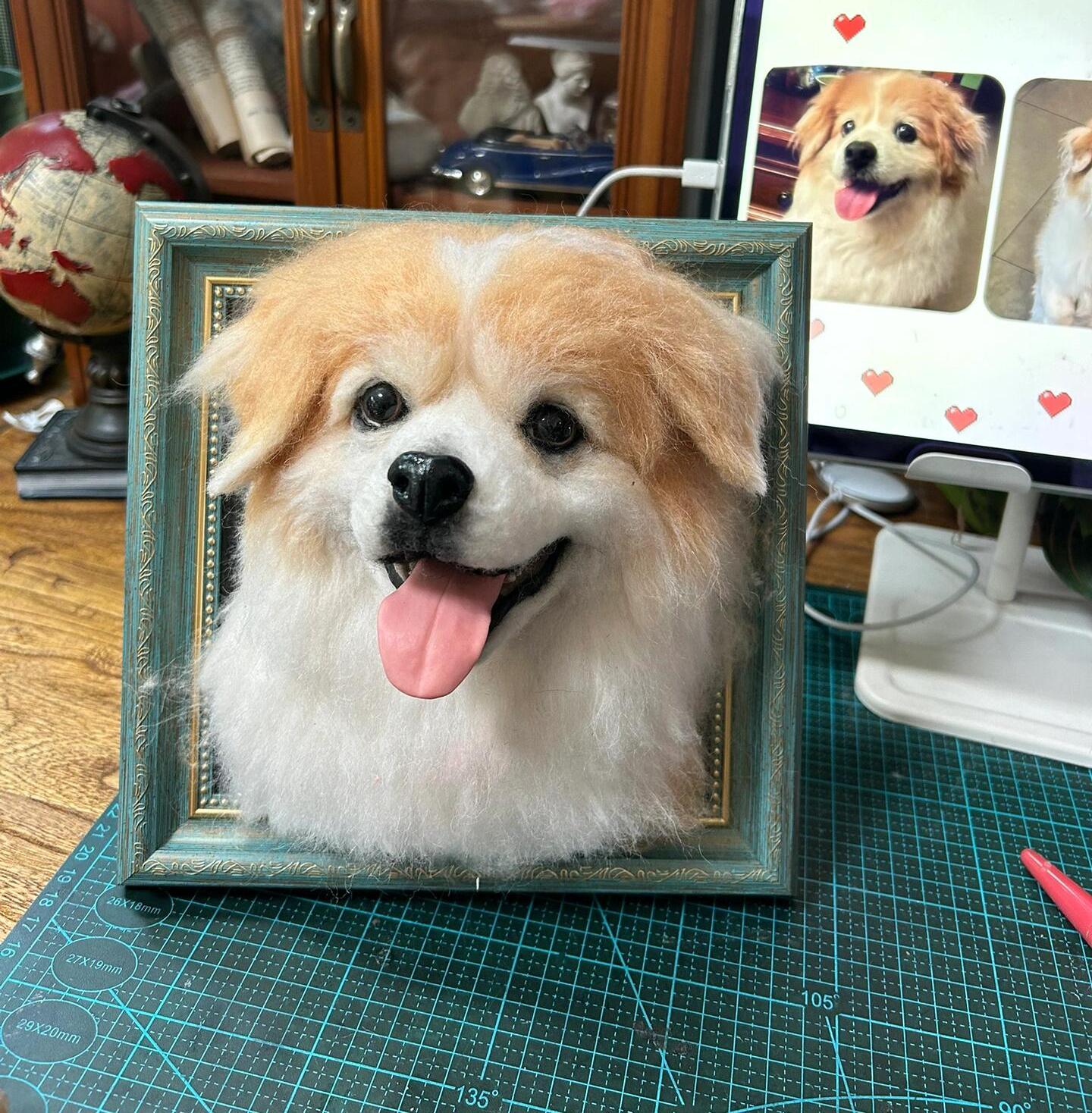 Custom Felted Pet Portrait