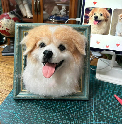 Custom Felted Pet Portrait