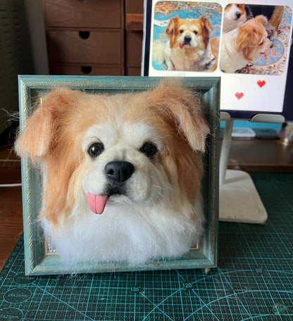 Custom Felted Pet Portrait