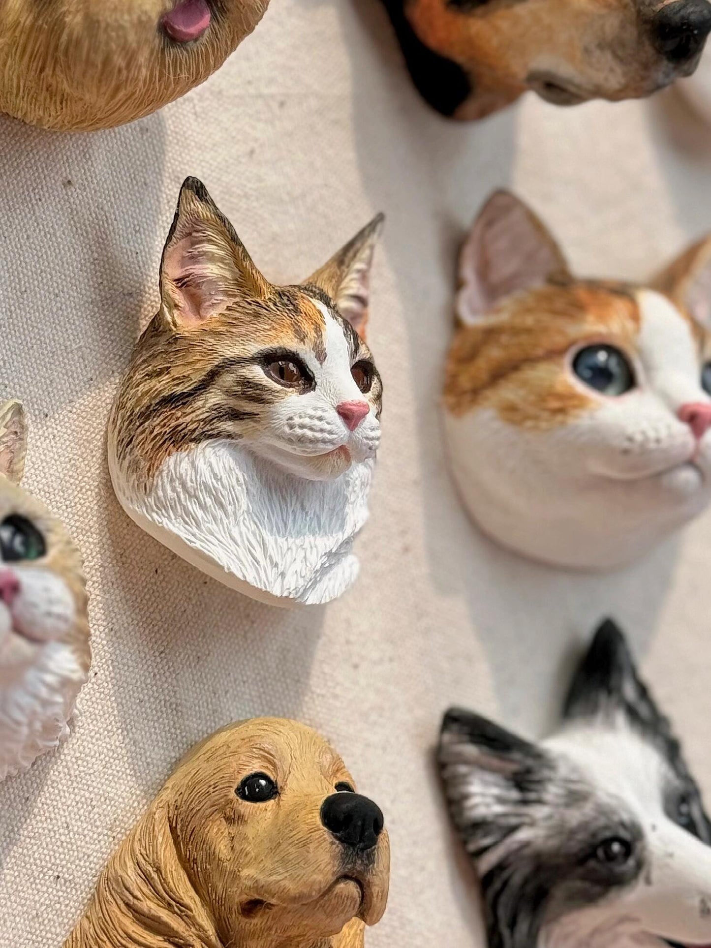 Custom Pet Head Figurine Magnet