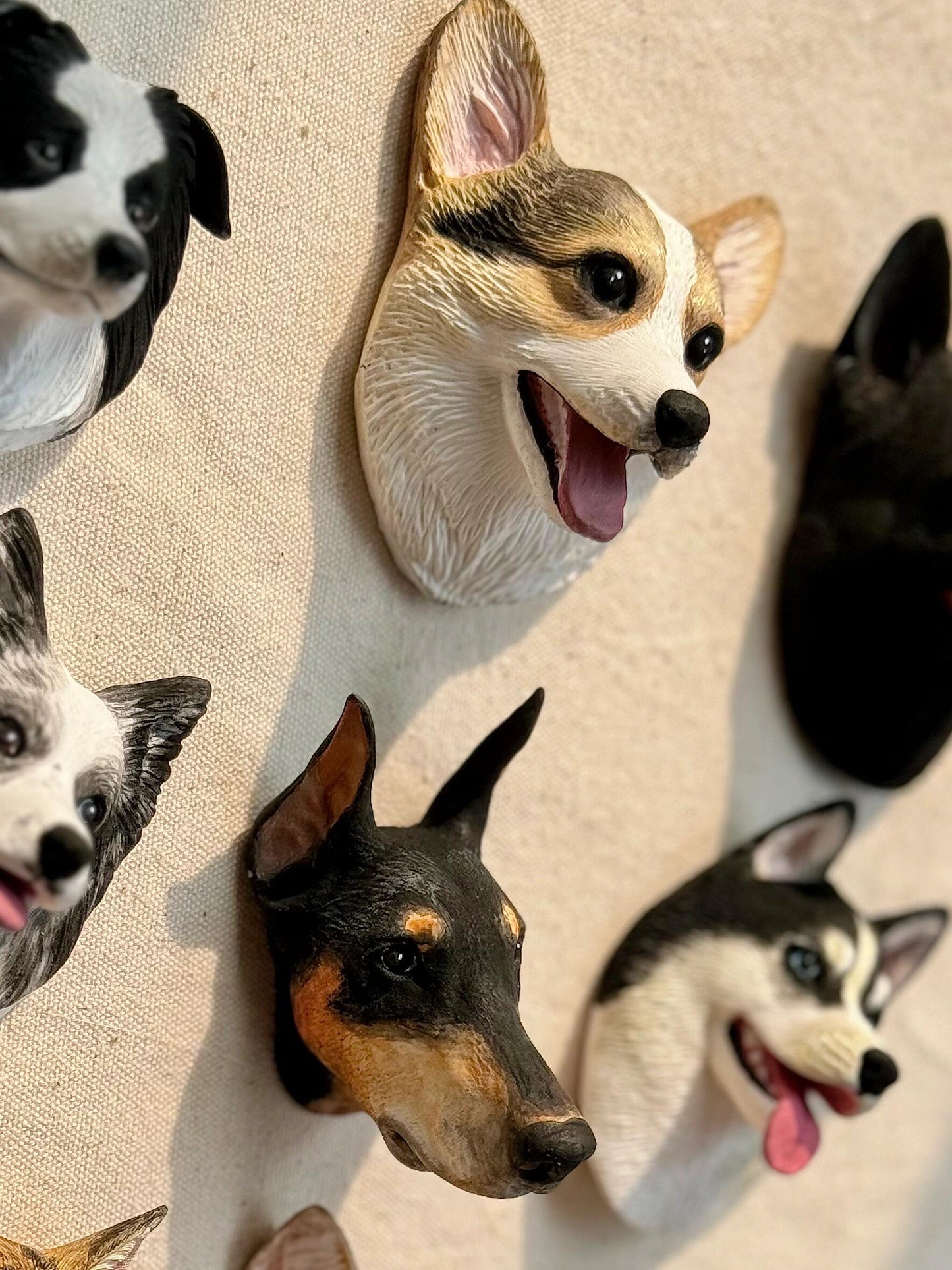 Custom Pet Head Figurine Magnet