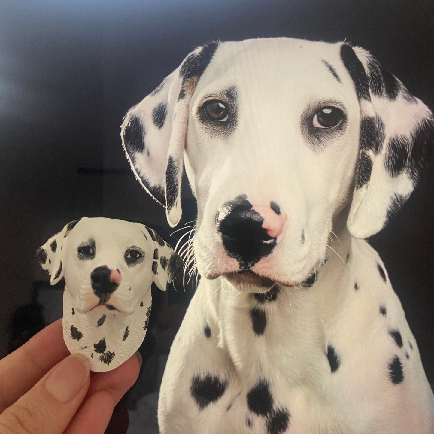 Custom Pet Head Figurine Magnet