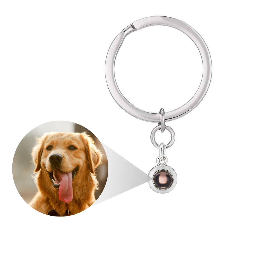 Personalized Photo Circle Keychain