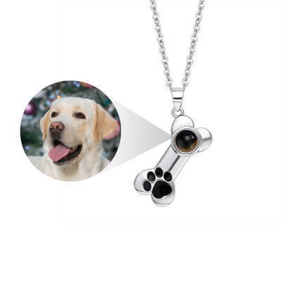 Personalized Photo Bone Necklace