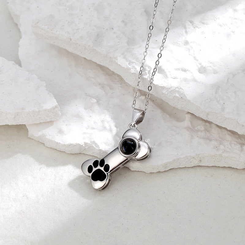 Personalized Photo Bone Necklace